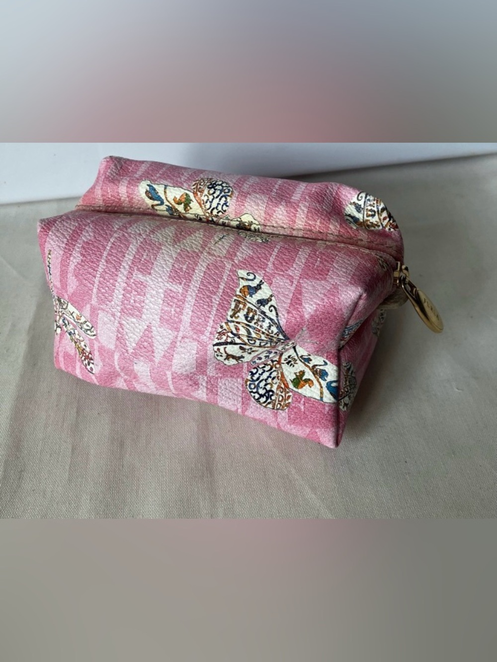 Furla Pink Butterfly pouch - Picture 2 of 6
